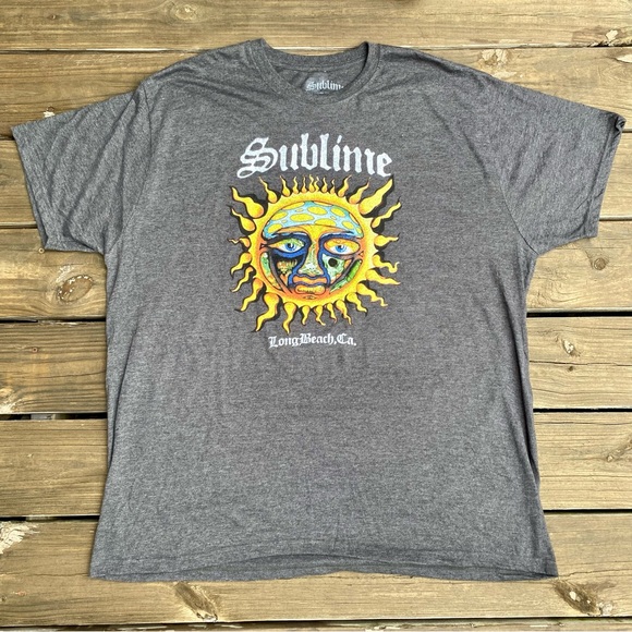 Sublime Rock Band T-Shirt NWOT size 3 XL Grey - Picture 1 of 4